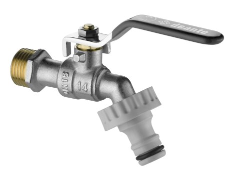 Zawór kulowy czerpalny ogrodowy z adapterami - 1/2" Zawór kulowy czerpalny ogrodowy z adapterami - 1/2"