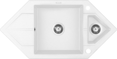 Zlewozmywak granitowy 1.5-komorowy z ociekaczem - Space-Saver Zlewozmywak granitowy 1.5-komorowy z ociekaczem - Space-Saver