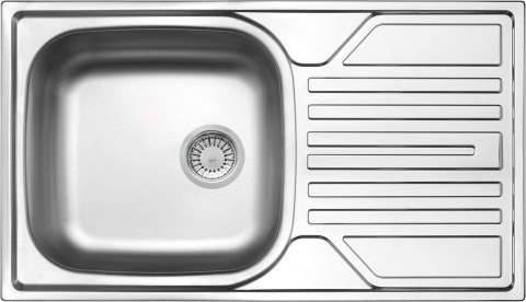 Zlewozmywak stalowy 1-komorowy z ociekaczem - odpływ 3.5" Zlewozmywak stalowy 1-komorowy z ociekaczem - odpływ 3.5"