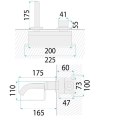 BATERIA UMYW PODTY JS-622704-1BRG ARGON MIEDŹ SZCZ