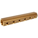 Belka rozdzielacza z gwintami wewnętrznymi L=70 1 1/4"x3/4" (6 obwodów)
