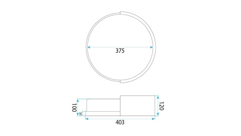 Lampa APP1931-C 40cm Wood