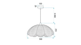Lampa sufitowa APP1954-1CP