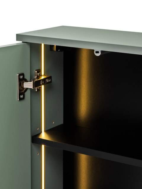 Szafka górna, jednodrzwiowa z podświetleniem LED 40 cm SOMBRA GREEN
