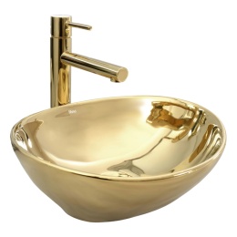Umywalka nablatowa REA SOFIA GOLD