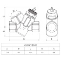 Automatyczny zawór regulujący przepływ (PICV) 1"