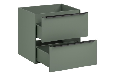 Szafka łazienkowa z dwiema szufladami i z blatem 120 cm SOMBRA GREEN