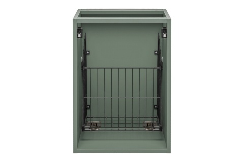 Zestaw szafki łazienkowej 100 cm, szafki z koszem na pranie 40 cm i blatu 140 cm SOMBRA GREEN