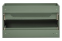 Zestaw szafki łazienkowej 100 cm, szafki z koszem na pranie 40 cm i blatu 140 cm SOMBRA GREEN