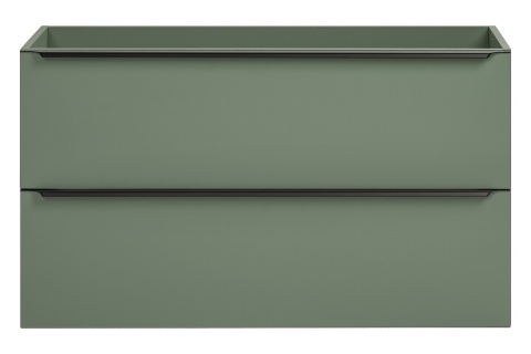 Zestaw szafki łazienkowej 100 cm, szafki z koszem na pranie 40 cm i blatu 140 cm SOMBRA GREEN