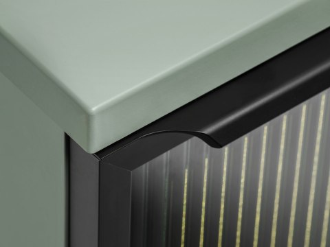 Szafka łazienkowa z podświetleniem LED i z blatem 40 cm SOMBRA GREEN