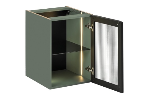 Szafka łazienkowa z podświetleniem LED i z blatem 40 cm SOMBRA GREEN