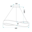 Lampa SWE066-CP 60cm Gold