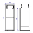 Szafka pod blat 20 cm MONAKO GREY