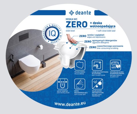 Miska WC z deską bezkołnierzowa Miska WC z deską bezkołnierzowa