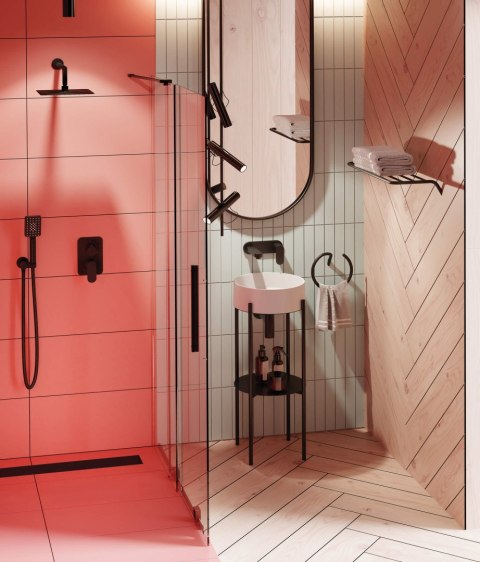 Ścianka prysznicowa walk-in 90 cm - przesuwna Ścianka prysznicowa walk-in 90 cm - przesuwna