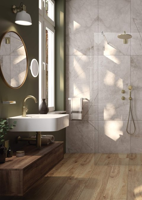 Umywalka ceramiczna nablatowa/ścienna z miejscem na baterię Umywalka ceramiczna nablatowa/ścienna z miejscem na baterię