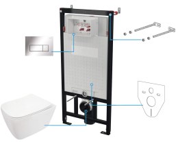 Zestaw WC podtynkowy 6 w 1