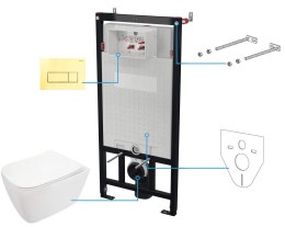 Zestaw WC podtynkowy 6 w 1