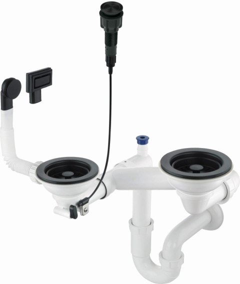 Syfon do zlewozmywaka granitowego 1.5- i 2-komorowego - Space-Saver Syfon do zlewozmywaka granitowego 1.5- i 2-komorowego - Space-Saver