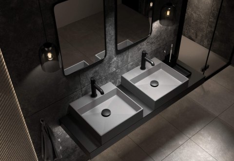 Umywalka granitowa nablatowa z miejscem na baterię - 400x400 mm Umywalka granitowa nablatowa z miejscem na baterię - 400x400 mm