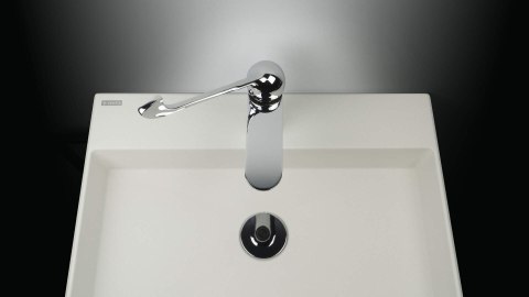 Umywalka granitowa nablatowa z miejscem na baterię - 500x400 mm Umywalka granitowa nablatowa z miejscem na baterię - 500x400 mm