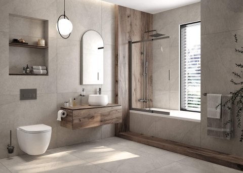 Miska WC z deską bezkołnierzowa Miska WC z deską bezkołnierzowa