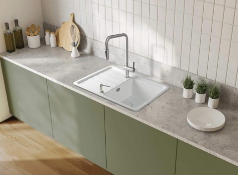 Zlewozmywak ceramiczny 1-komorowy z ociekaczem Zlewozmywak ceramiczny 1-komorowy z ociekaczem