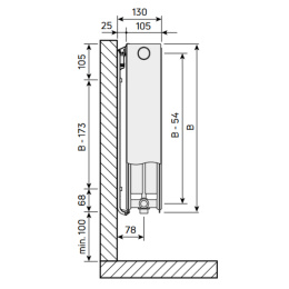 Grzejnik panelowy Purmo Integra NG 800x500