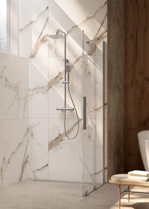 Ścianka prysznicowa walk-in 100 cm - przesuwna Ścianka prysznicowa walk-in 100 cm - przesuwna