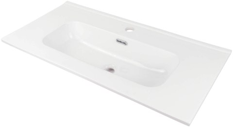 Umywalka ceramiczna wpuszczana z miejscem na baterię - 80 cm Umywalka ceramiczna wpuszczana z miejscem na baterię - 80 cm