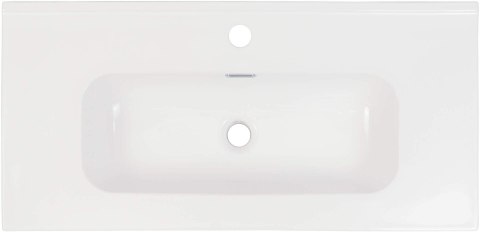 Umywalka ceramiczna wpuszczana z miejscem na baterię - 80 cm Umywalka ceramiczna wpuszczana z miejscem na baterię - 80 cm