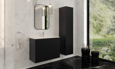Umywalka ceramiczna wpuszczana z miejscem na baterię - 80 cm Umywalka ceramiczna wpuszczana z miejscem na baterię - 80 cm