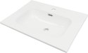 Umywalka ceramiczna wpuszczana z miejscem na baterię - 60 cm