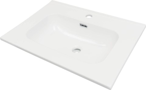 Umywalka ceramiczna wpuszczana z miejscem na baterię - 60 cm Umywalka ceramiczna wpuszczana z miejscem na baterię - 60 cm