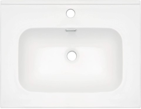Umywalka ceramiczna wpuszczana z miejscem na baterię - 60 cm Umywalka ceramiczna wpuszczana z miejscem na baterię - 60 cm