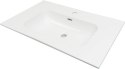 Umywalka ceramiczna wpuszczana z miejscem na baterię - 80 cm