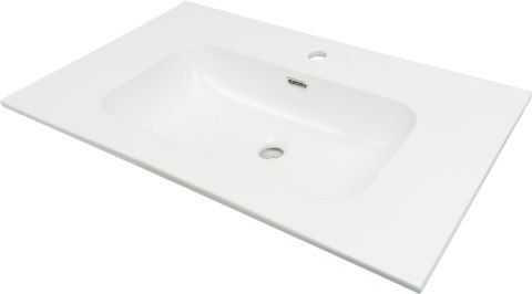 Umywalka ceramiczna wpuszczana z miejscem na baterię - 80 cm Umywalka ceramiczna wpuszczana z miejscem na baterię - 80 cm