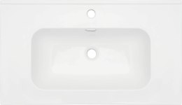 Umywalka ceramiczna wpuszczana z miejscem na baterię - 80 cm