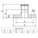 Kołnierz adapterowy DN80 (88,9) PN16 Raccorderie Metalliche