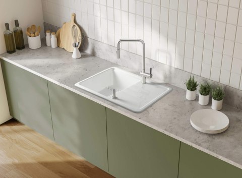 Zlewozmywak ceramiczny 1-komorowy z ociekaczem Zlewozmywak ceramiczny 1-komorowy z ociekaczem