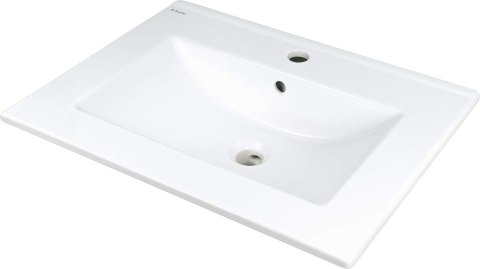 Umywalka ceramiczna wpuszczana z miejscem na baterię Umywalka ceramiczna wpuszczana z miejscem na baterię