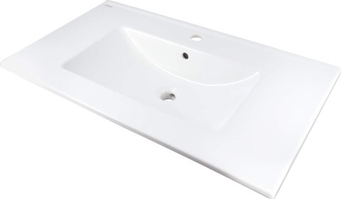 Umywalka ceramiczna wpuszczana z miejscem na baterię Umywalka ceramiczna wpuszczana z miejscem na baterię