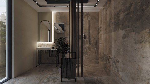 Wieszak podłogowy podwójny