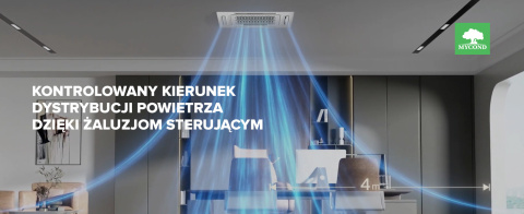 Klimakonwektor kasetonowy 4-kierunkowy MYCOND MCFK-04T2 Klimakonwektor kasetonowy 4-kierunkowy MYCOND MCFK-04T2