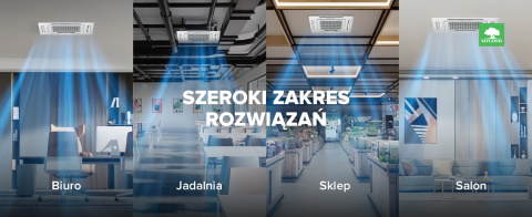 Klimakonwektor kasetonowy 4-kierunkowy MYCOND MCFK-04T2 Klimakonwektor kasetonowy 4-kierunkowy MYCOND MCFK-04T2