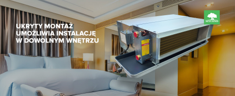 Klimakonwektor o niskim ciśnieniu MYCOND SLIM DC MCFC-085-DT2