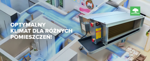 Klimakonwektor o niskim ciśnieniu MYCOND SLIM DC MCFC-085-DT2