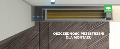 Klimakonwektor o niskim ciśnieniu MYCOND SLIM DC MCFC-085-DT2