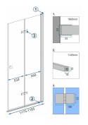 MODUŁ KABINY FOLD N2 CHROM 120